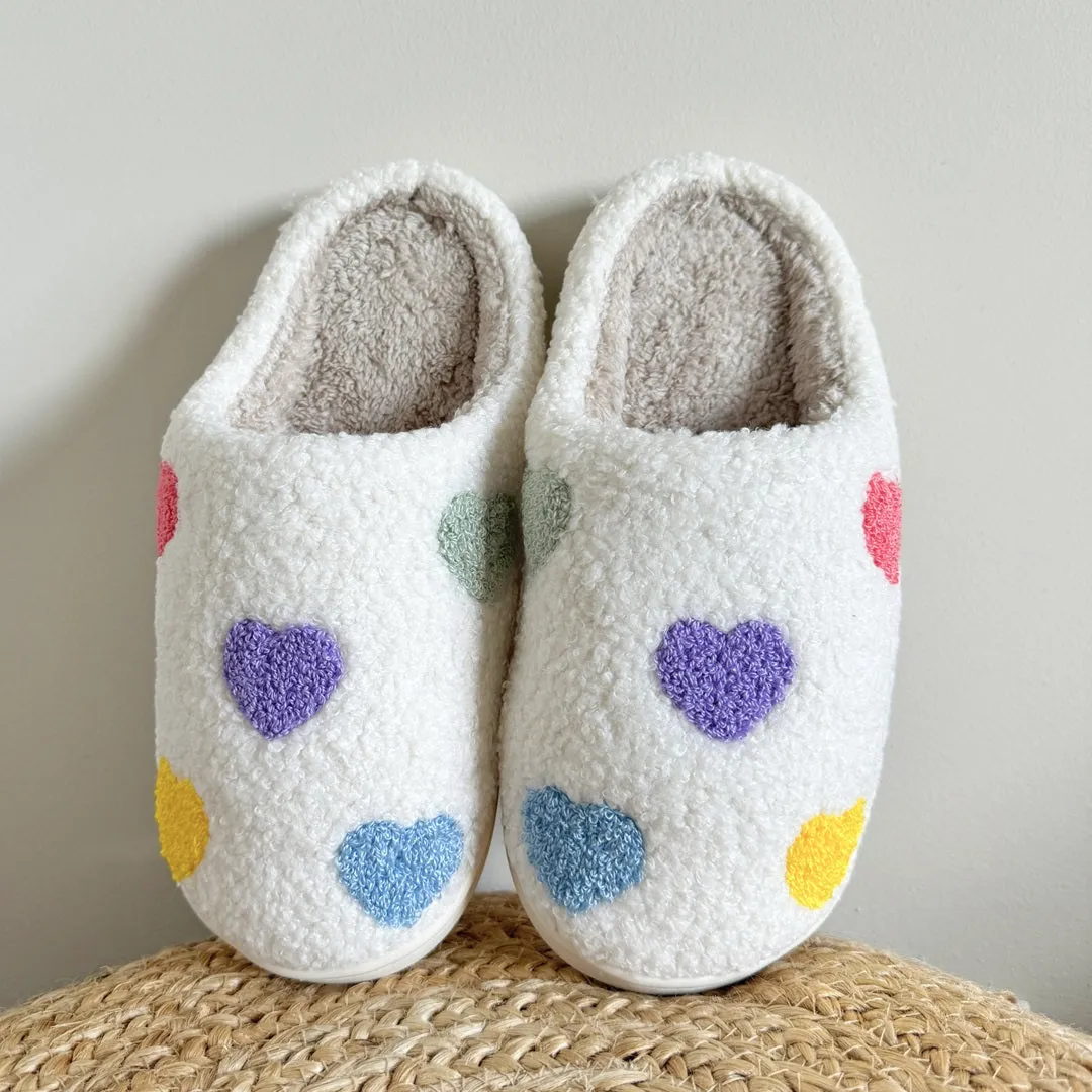 Zia Colorful Heart Slippers